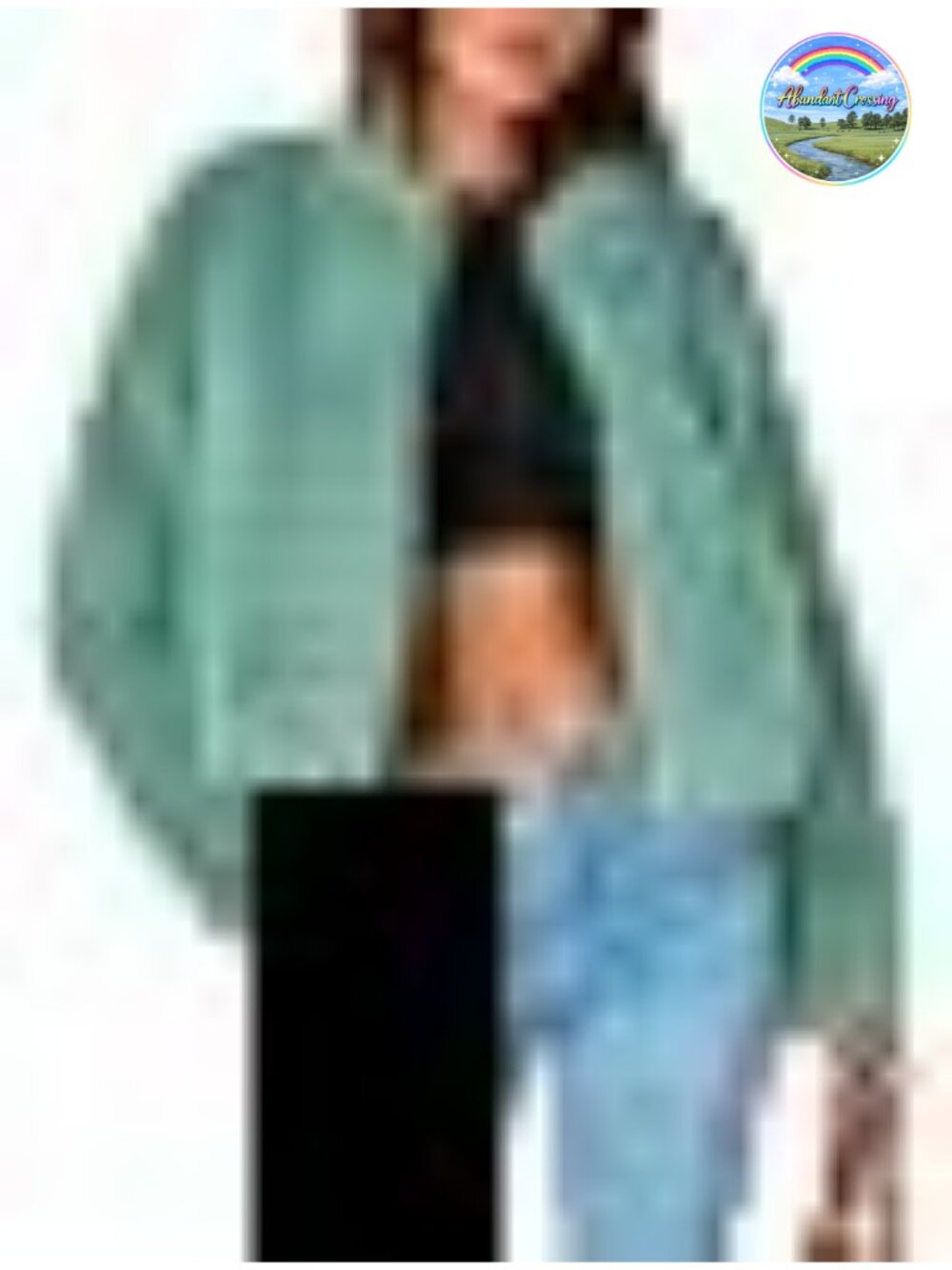 Cropped Faux Fur Coat Fuzzy Open Front Winter Jacket with Pockets